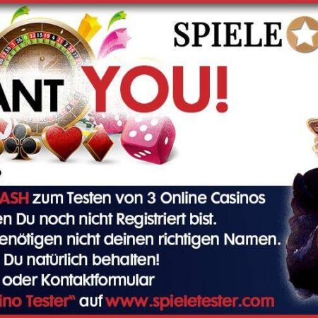 Wir suchen online Casino-Tester!
